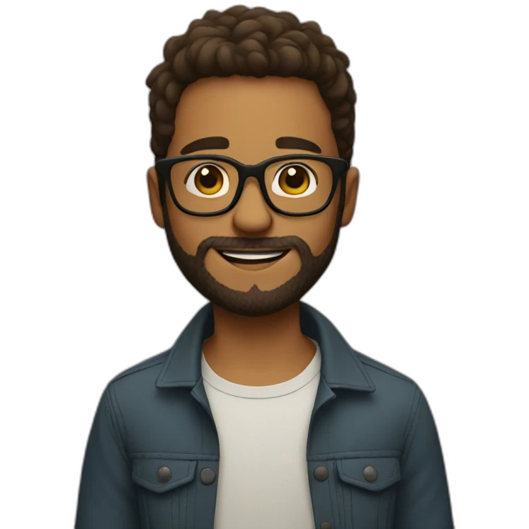 boy with spects and beard emoji