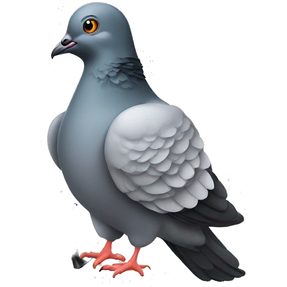 pigeon with gun emoji