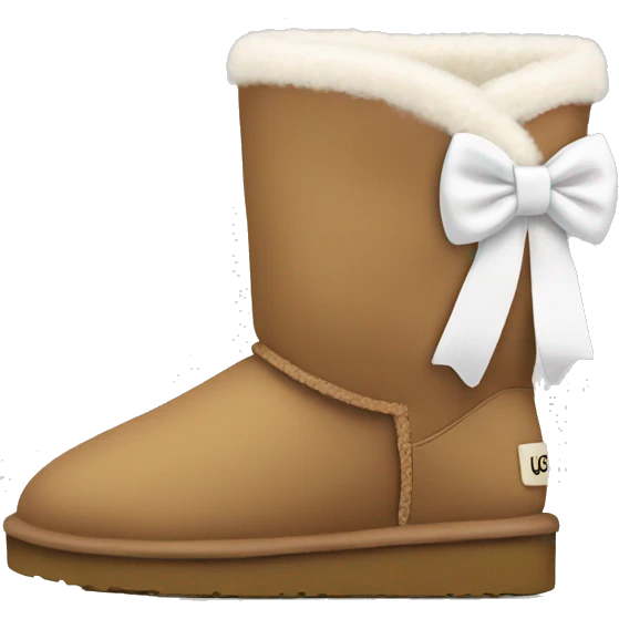 ugg with white bow emoji