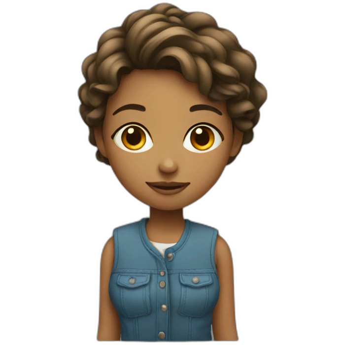 girl doing design emoji