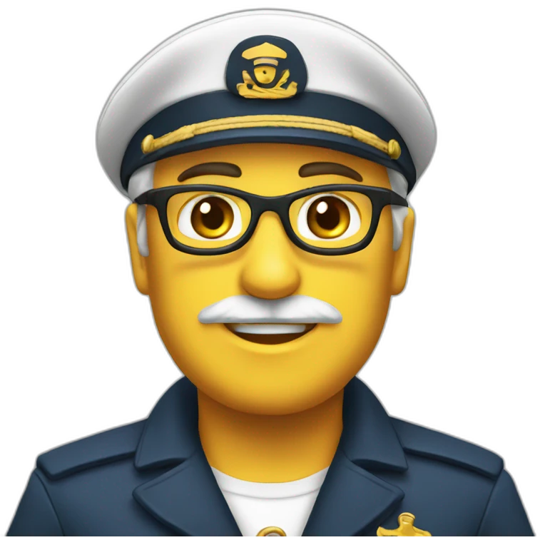 Boat captain gull emoji