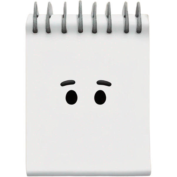 White 🗒️  emoji