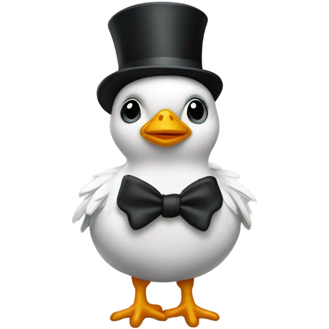 Chick with top hat  emoji