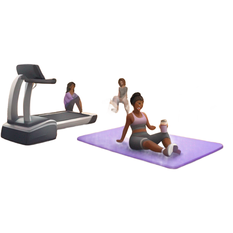Cozy fitness  emoji