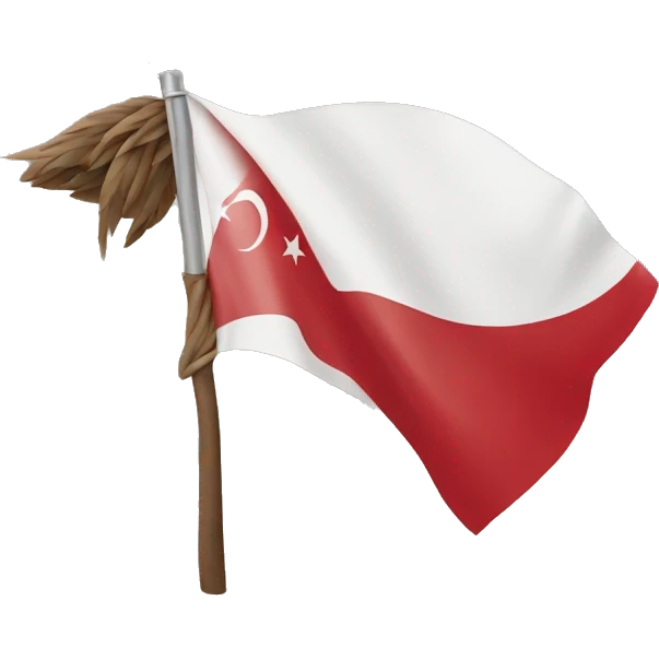 wind tirbune with Turkey flag emoji