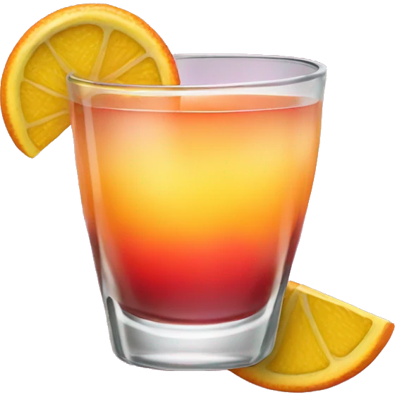 Tequila Sunrise cocktail emoji