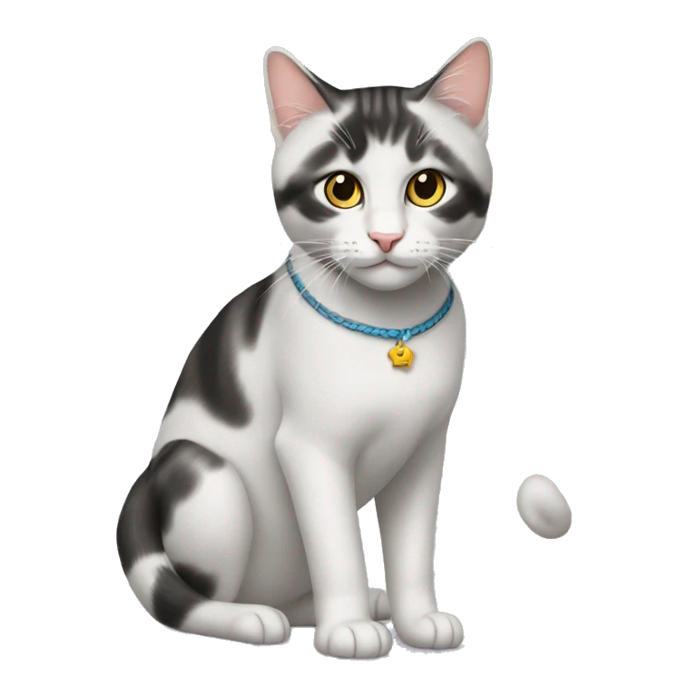 рыжая кошка с круассаном  emoji