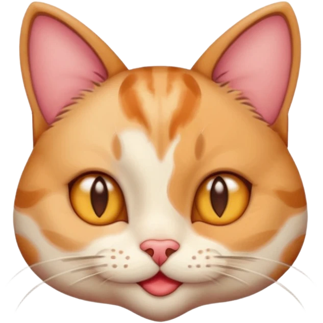 a smirking cat with heart eyes emoji