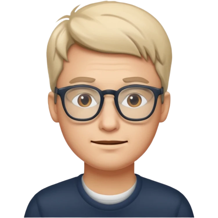 chill guy wearing glasses emoji