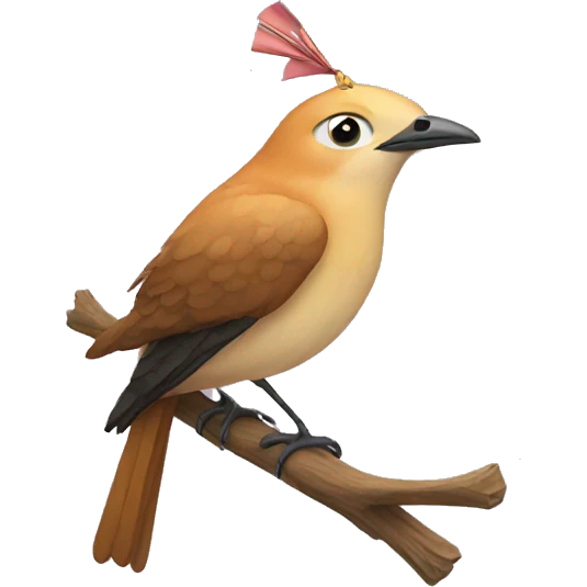 Bird with bow emoji