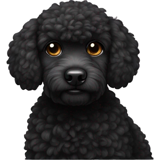 Black pudel emoji