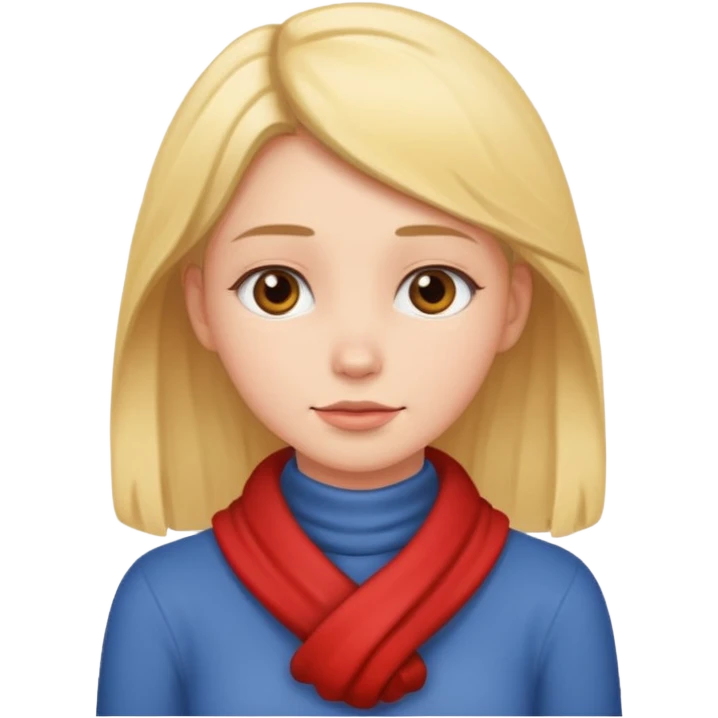girl with hands around neck emoji