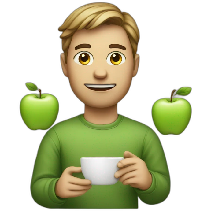 Apple addict emoji