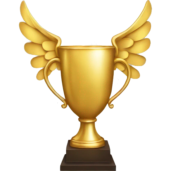 trophy with wings emoji