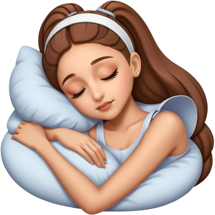 Ariana Grande sleeping emoji