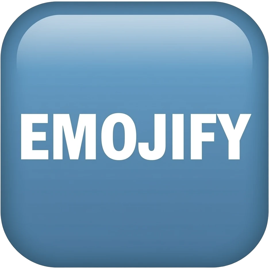 Text on squared icon: EMOJIFY emoji