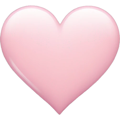 light pink heart emoji