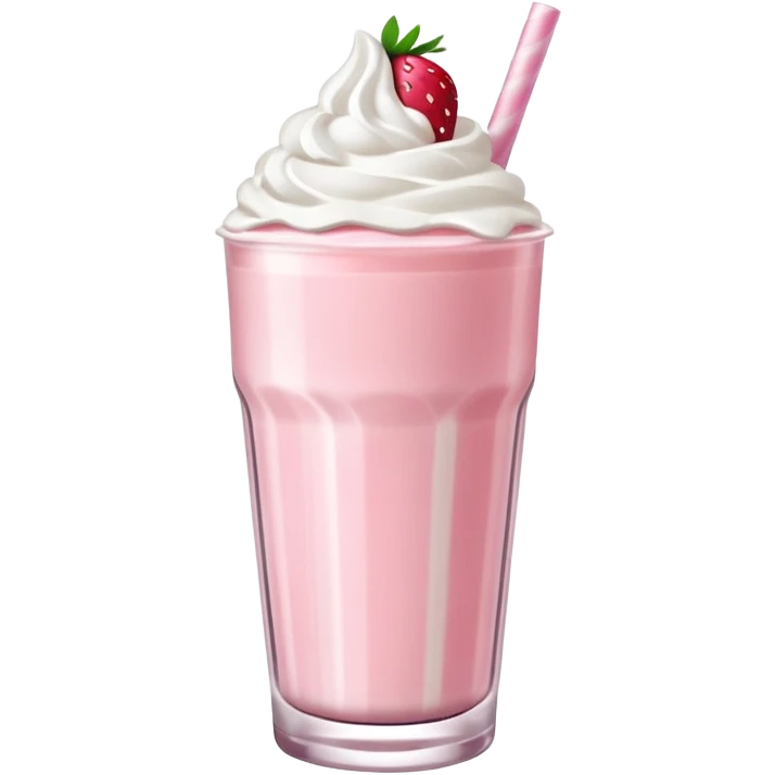 Strawberry milkshake emoji