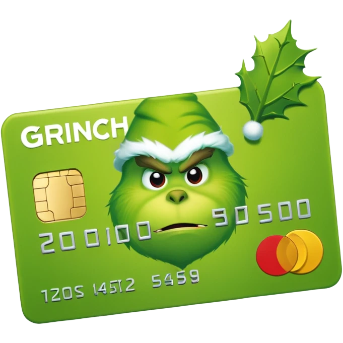 Grinch Credit Card emoji
