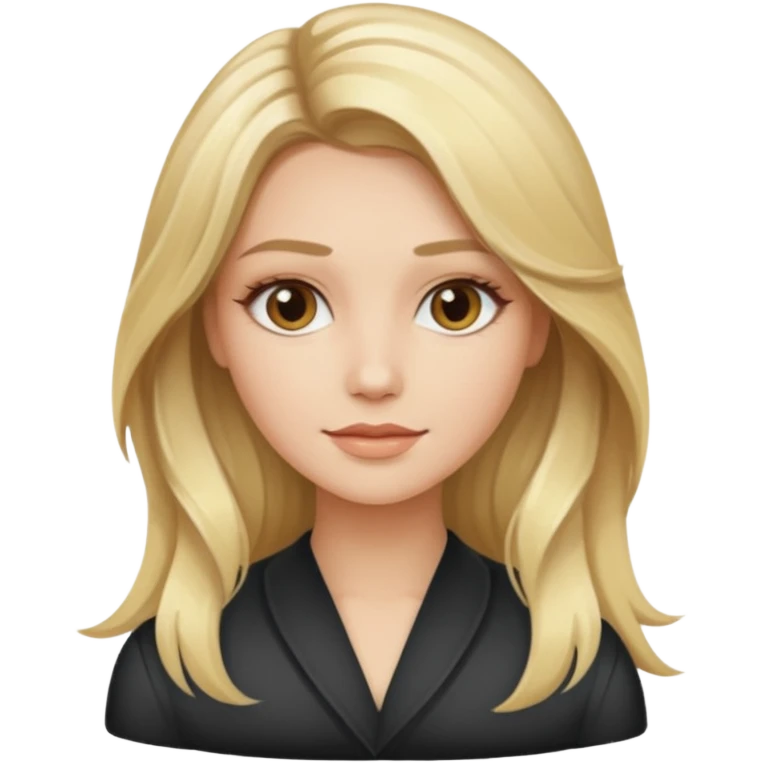 Cosmiatra en spa rubia con balayage cabello hasta la largo  emoji