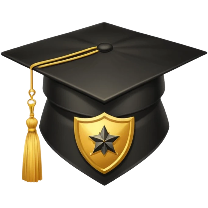 Graduation Cap + Shield emoji