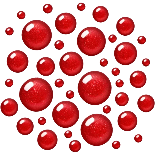 red glitter chat emoji
