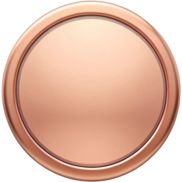 Rose gold circle emoji