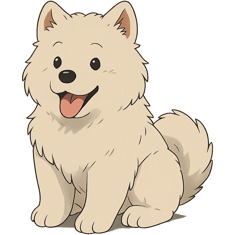 cute samoyed puppy emoji