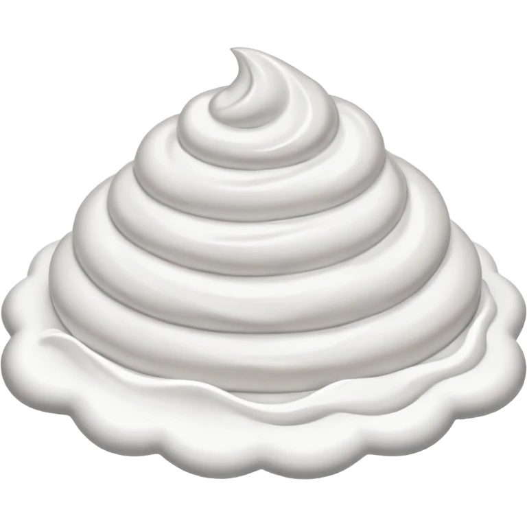 grey whip cream emoji