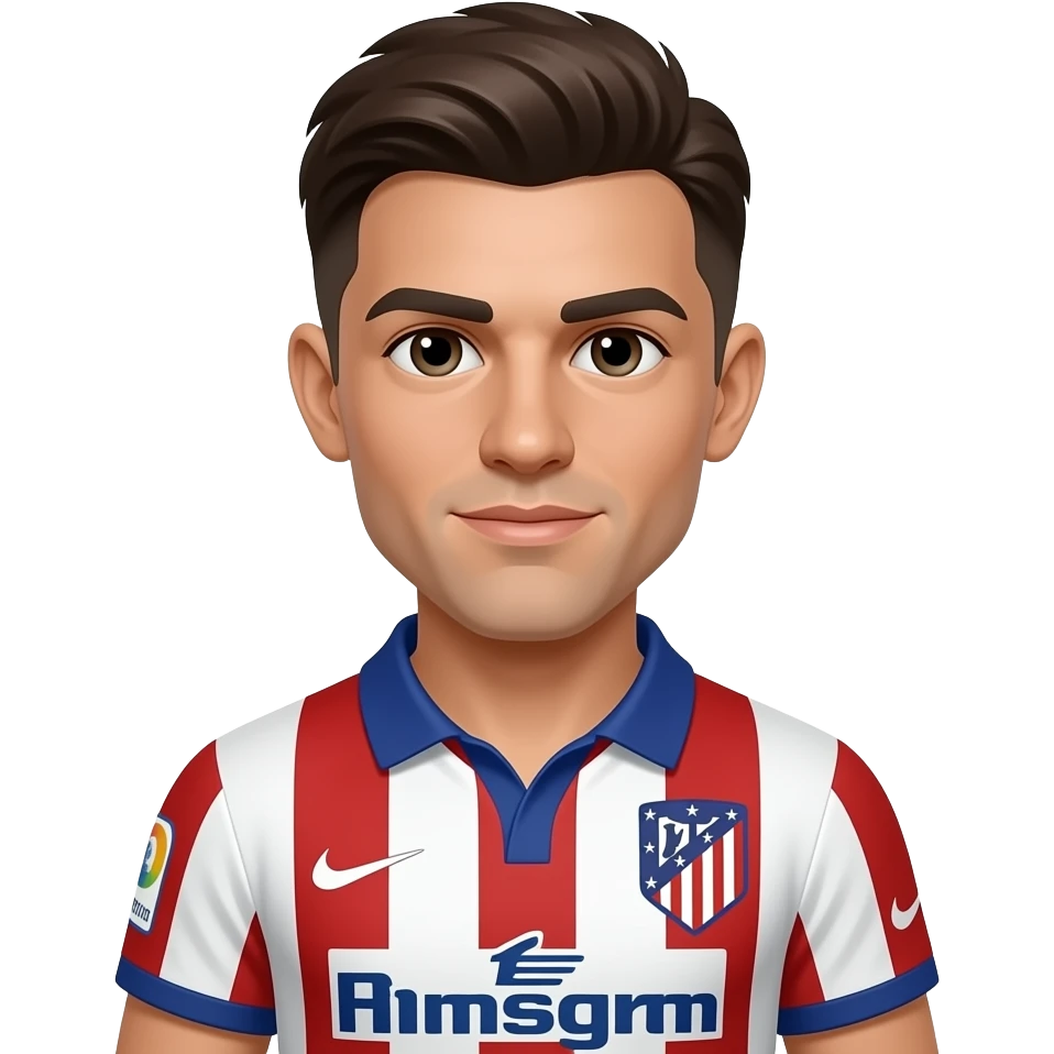 marcos llorente con la camiseta de Atlético de Madrid emoji