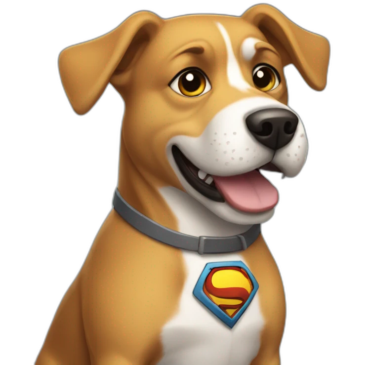 Super hero dog emoji
