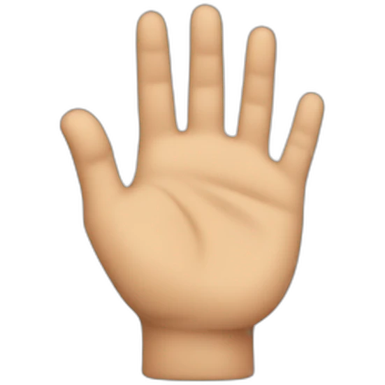 extended down hand emoji