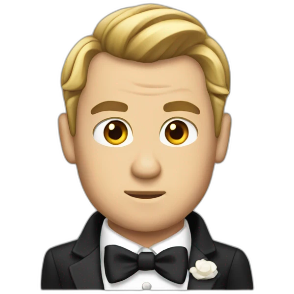 James bond pointed emoji