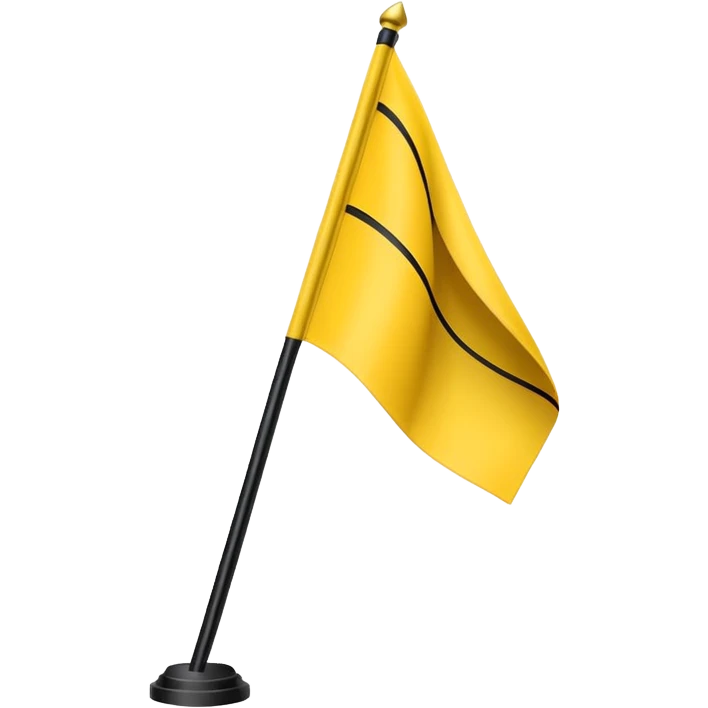 Create yellow line black line and yellow lined flag emoji