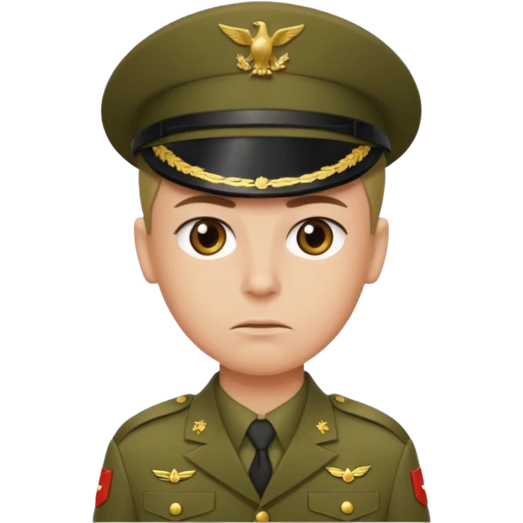 человек в военной форме emoji