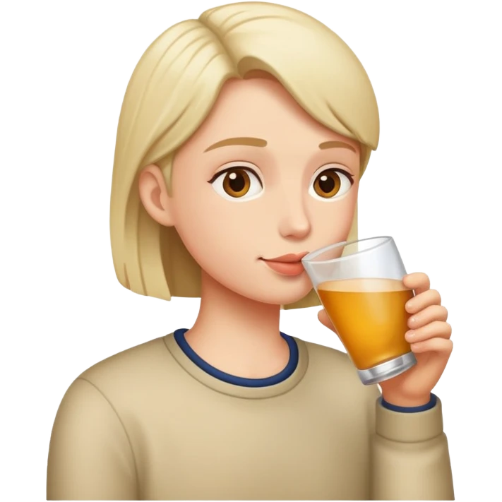 Human drinking emoji
