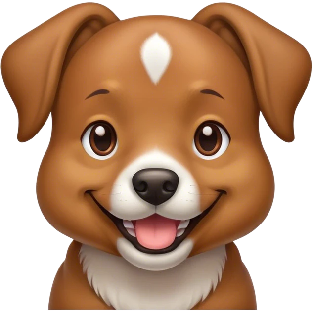 Perro sonriendo emoji