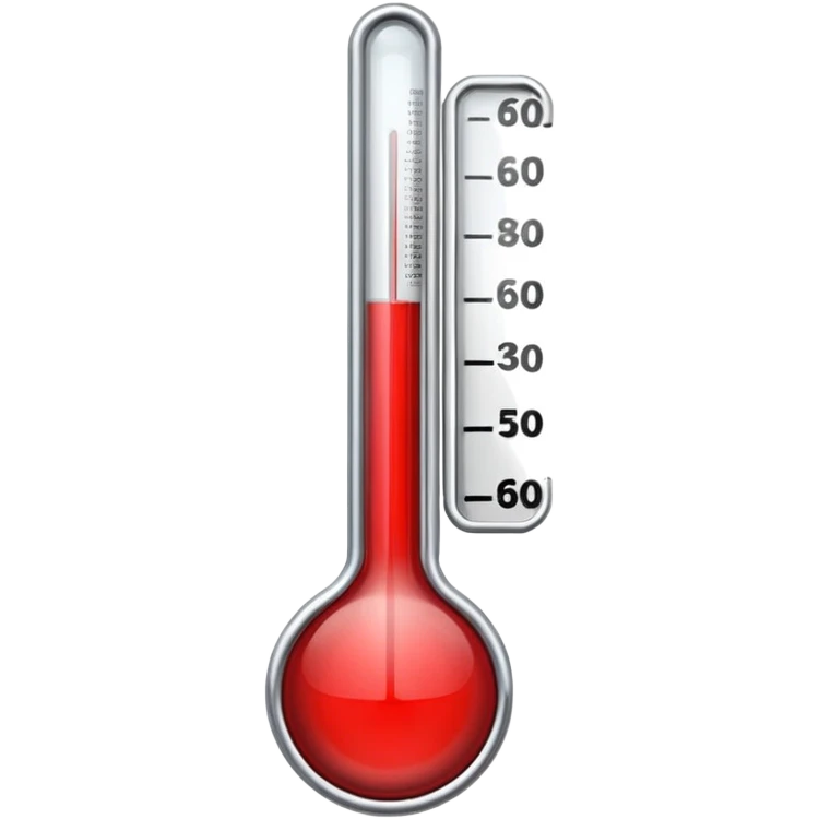 thermometer in red emoji
