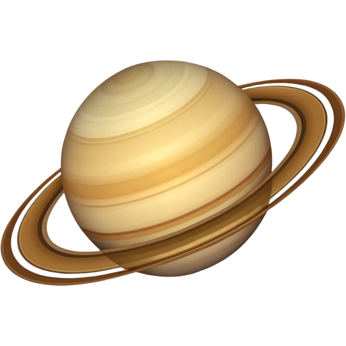 Ringless saturn emoji