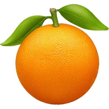 Orange fruit  emoji