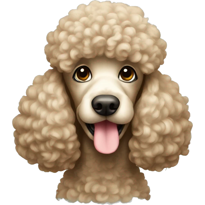 Poodle emoji
