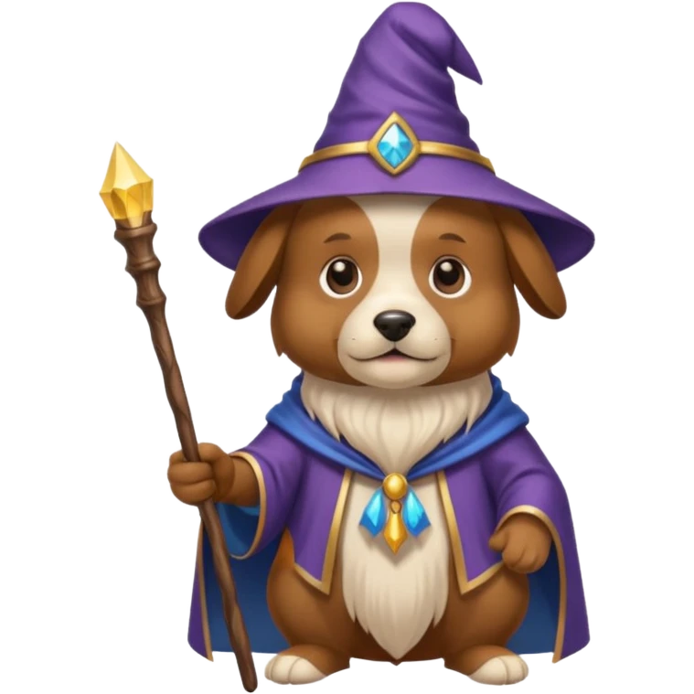 Dog wizard emoji