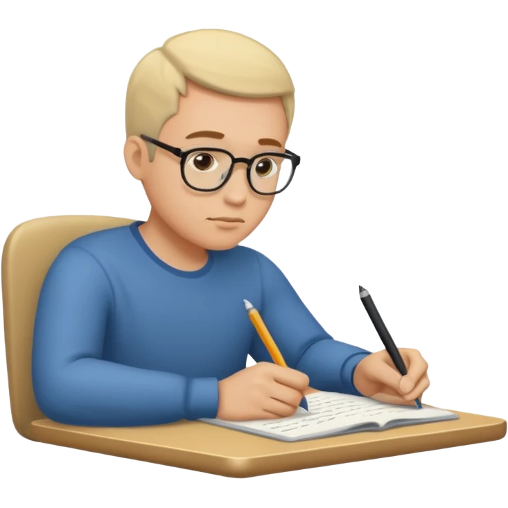 ligth man writing emoji