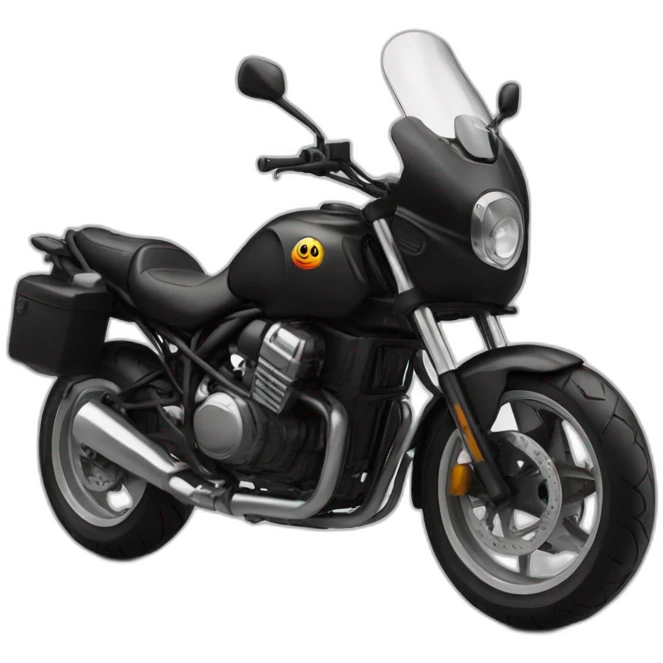 icon motorbike black sport no driver emoji