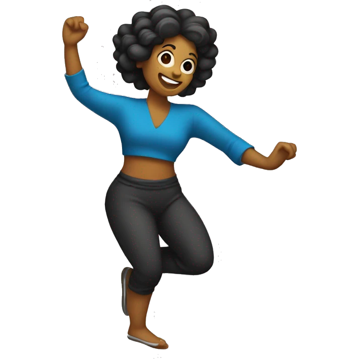 mujer bailando emoji