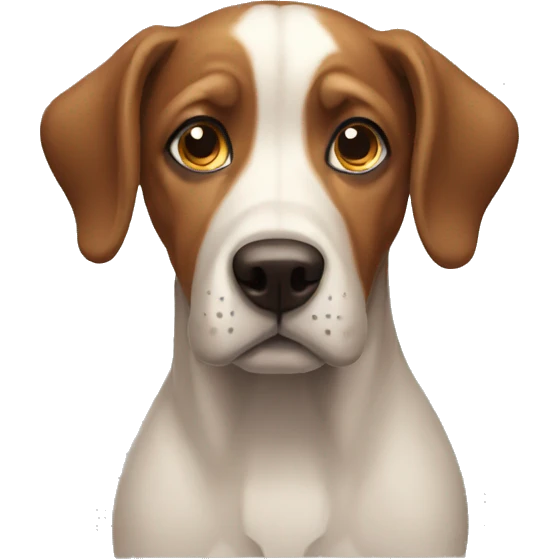 concentrated dog emoji