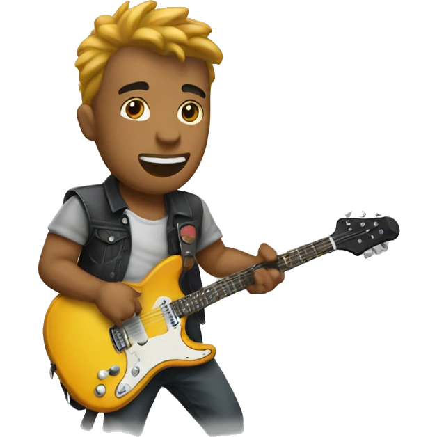 Rockero saludando  emoji