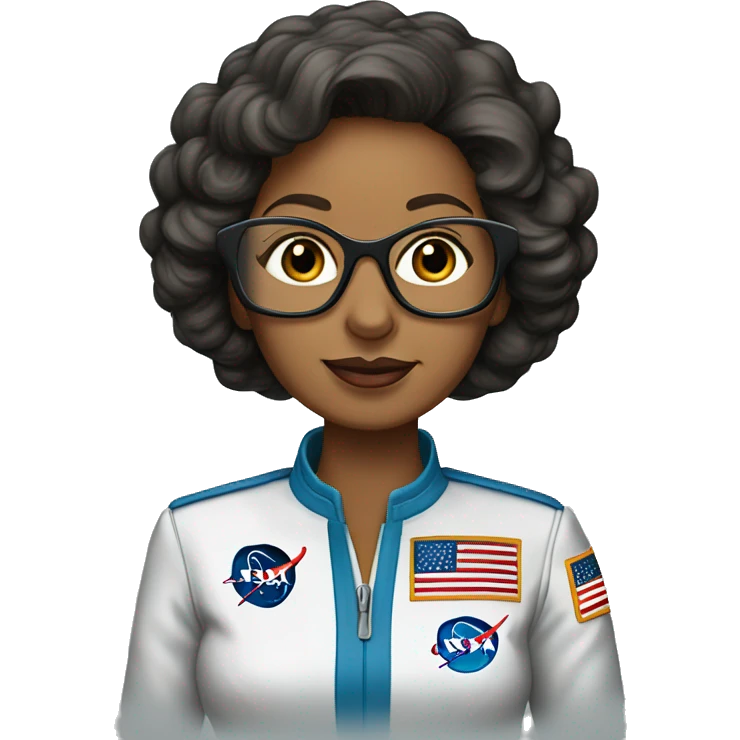 Annie Easley, NASA scientist uniform, remove glasses emoji