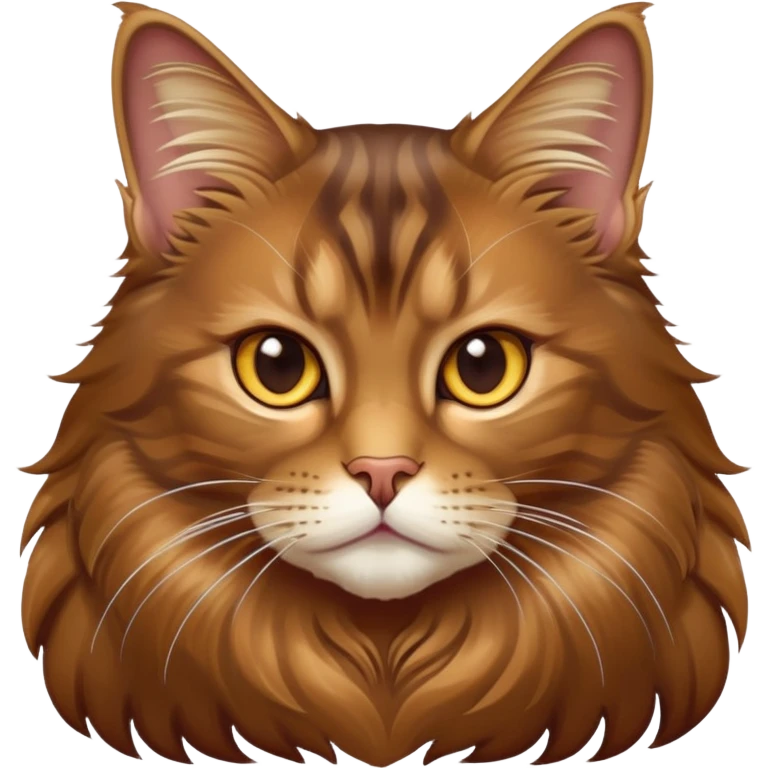 cinematic-brown-maine-coon-cat-portrait-emoji,-elegant-and-alert,-sleek-brown-and-gold-tones-with-hints-of-deep-auburn,-simplified-yet-sharp-features,-highly-detailed,-glowing-with-a-warm,-confident-glow,-high-shine emoji