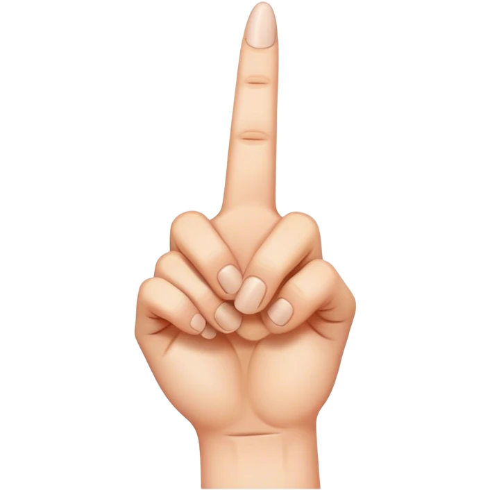 Middle finger emoji